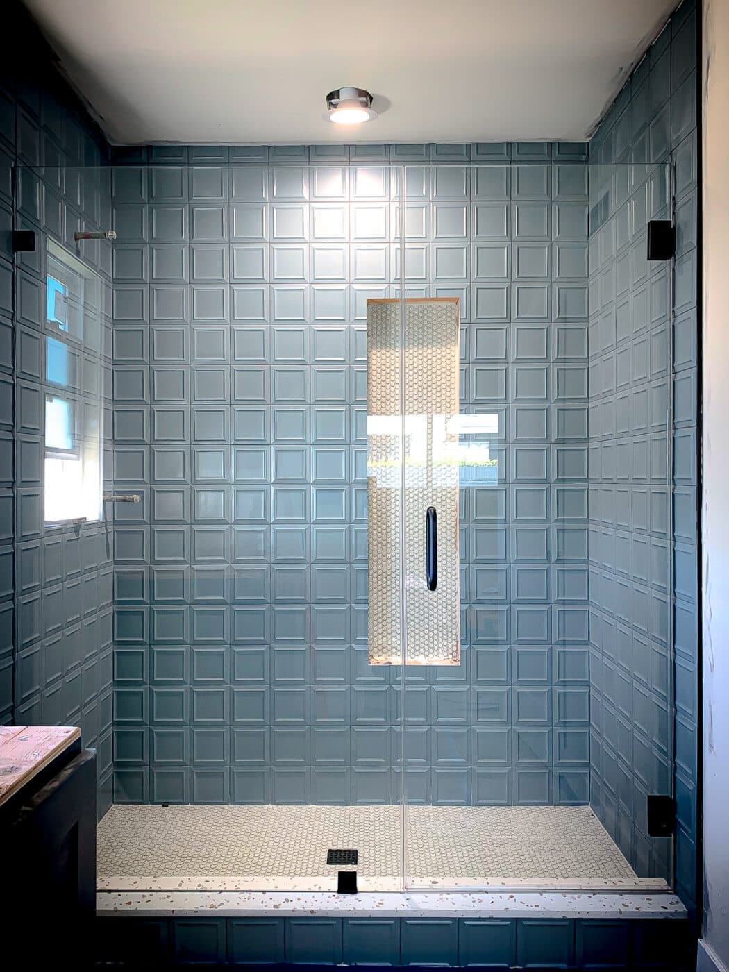 Hinged Frameless Shower Doors - Door Inline Showers