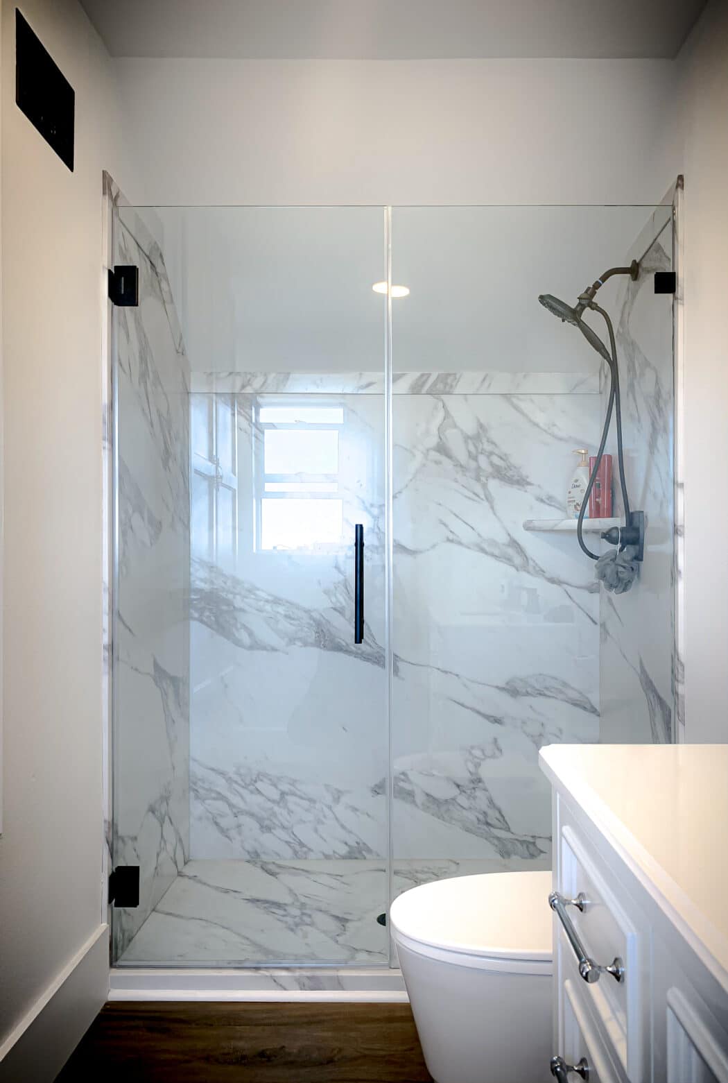 Hinged Frameless Shower Doors - Door Inline Showers