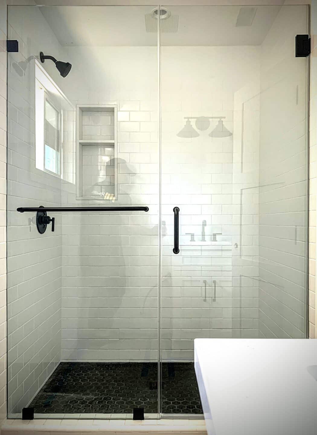 Hinged Frameless Shower Doors - Door Inline Showers