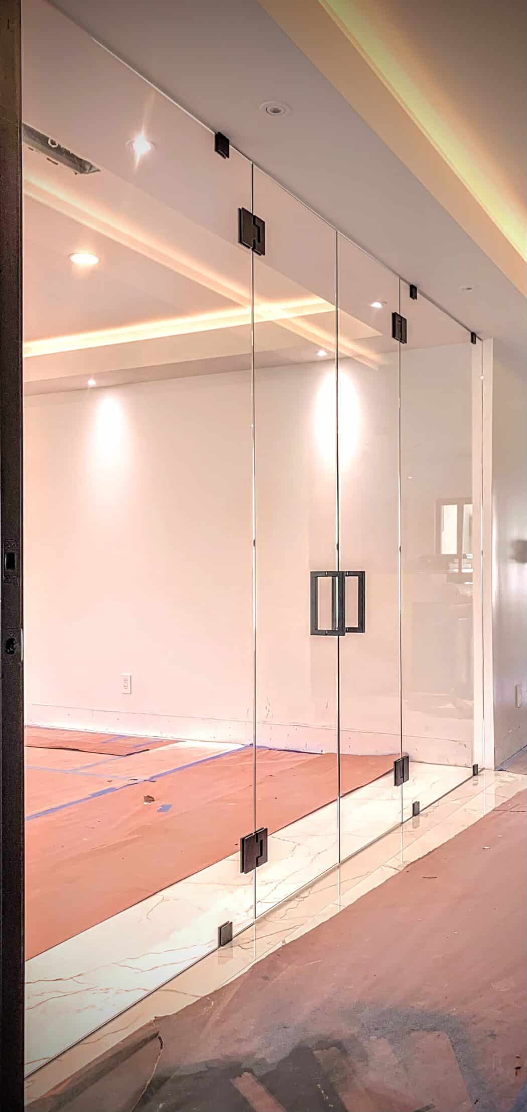 Hinged Frameless Shower Doors - Door Inline Showers