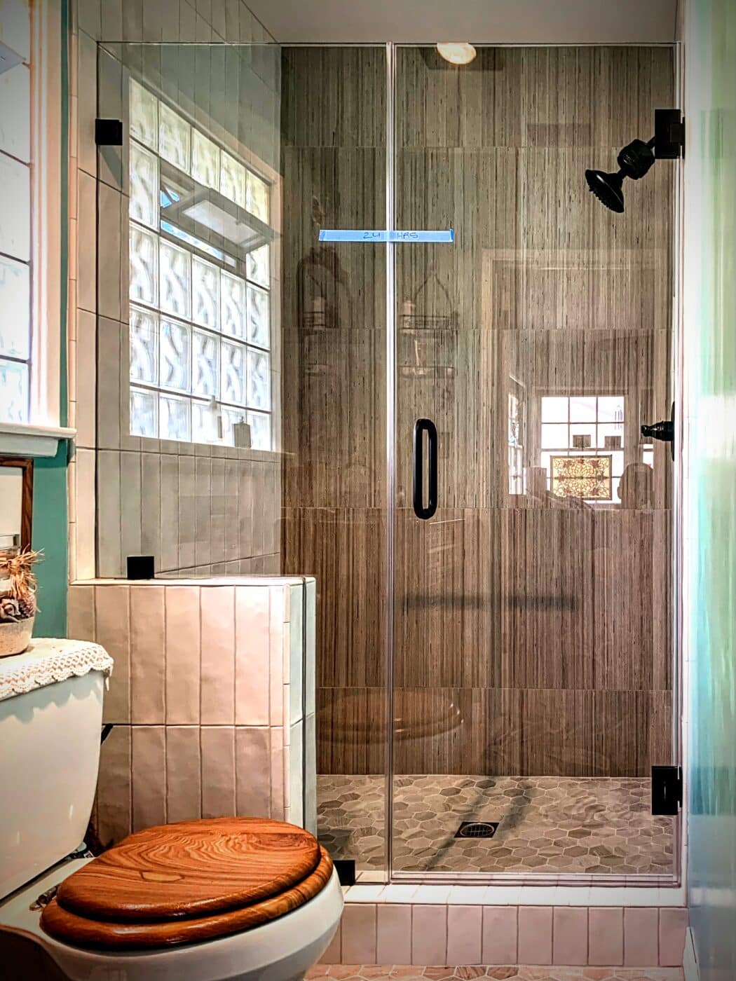 Hinged Frameless Shower Doors - Door Inline Showers