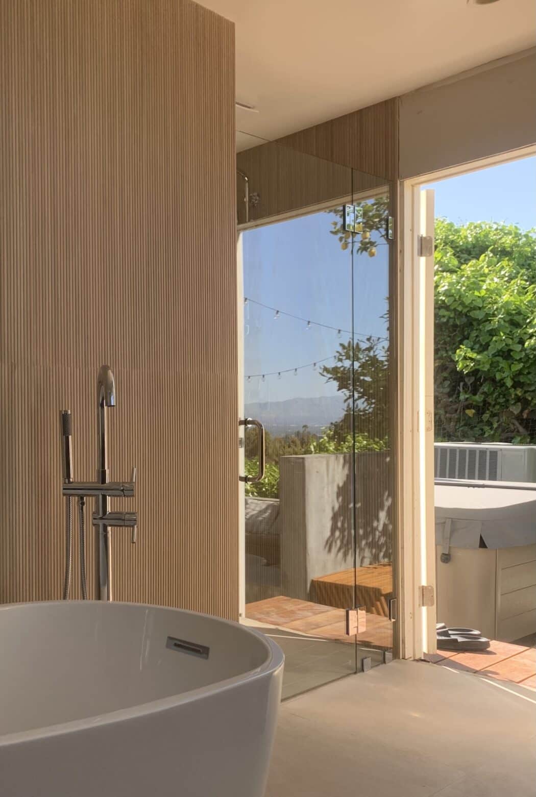 Hinged Frameless Shower Doors - Door Inline Showers