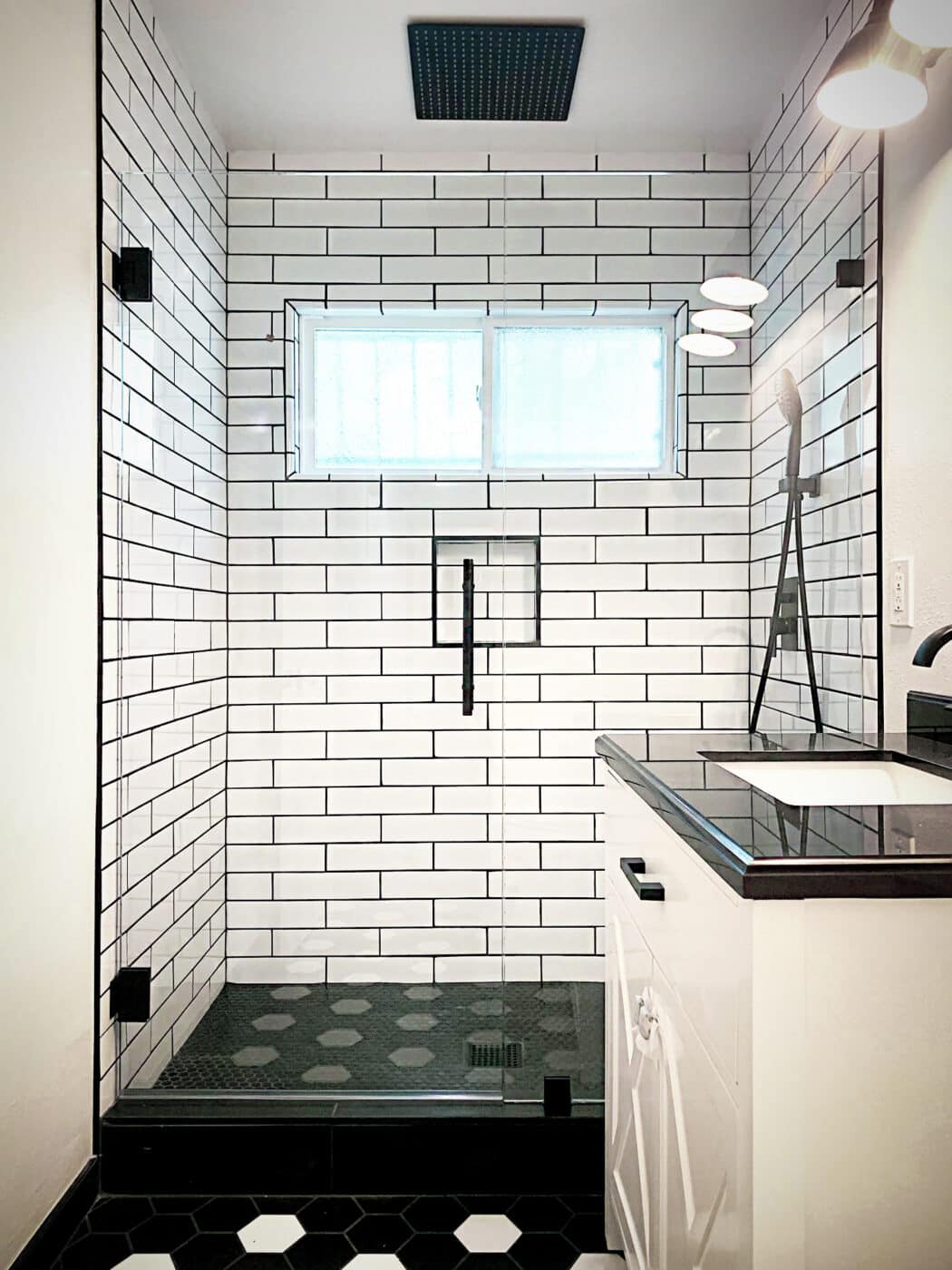 Hinged Frameless Shower Doors - Door Inline Showers