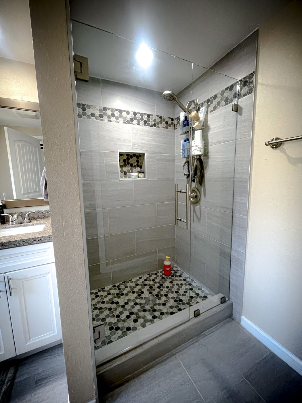 Hinged Frameless Shower Doors - Door Inline Showers