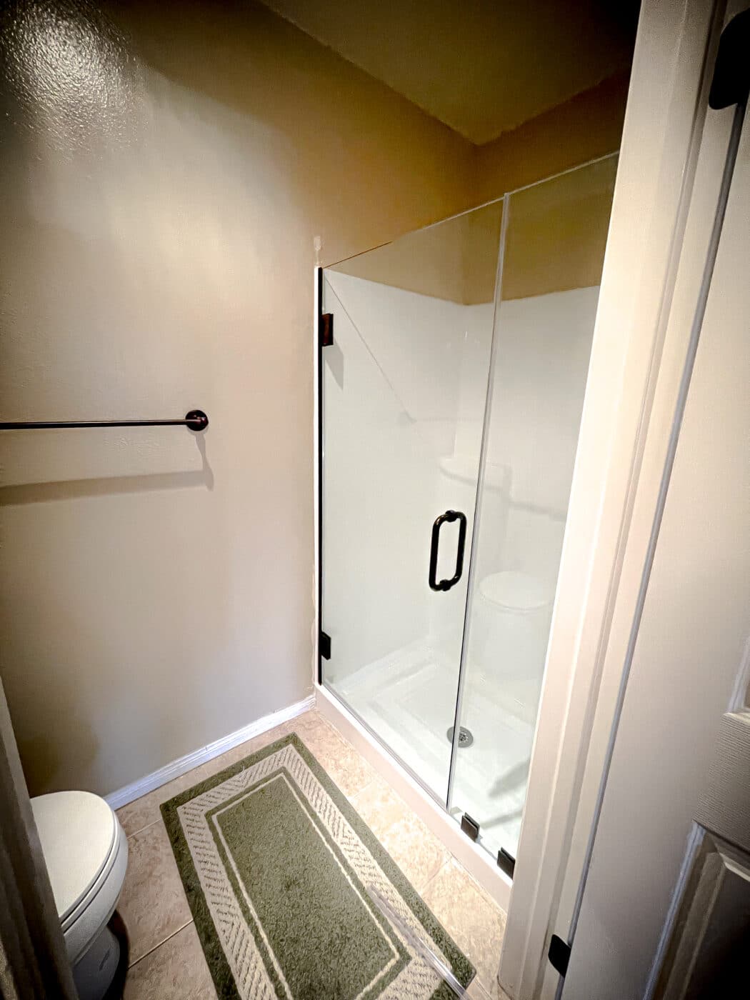 Hinged Frameless Shower Doors - Door Inline Showers