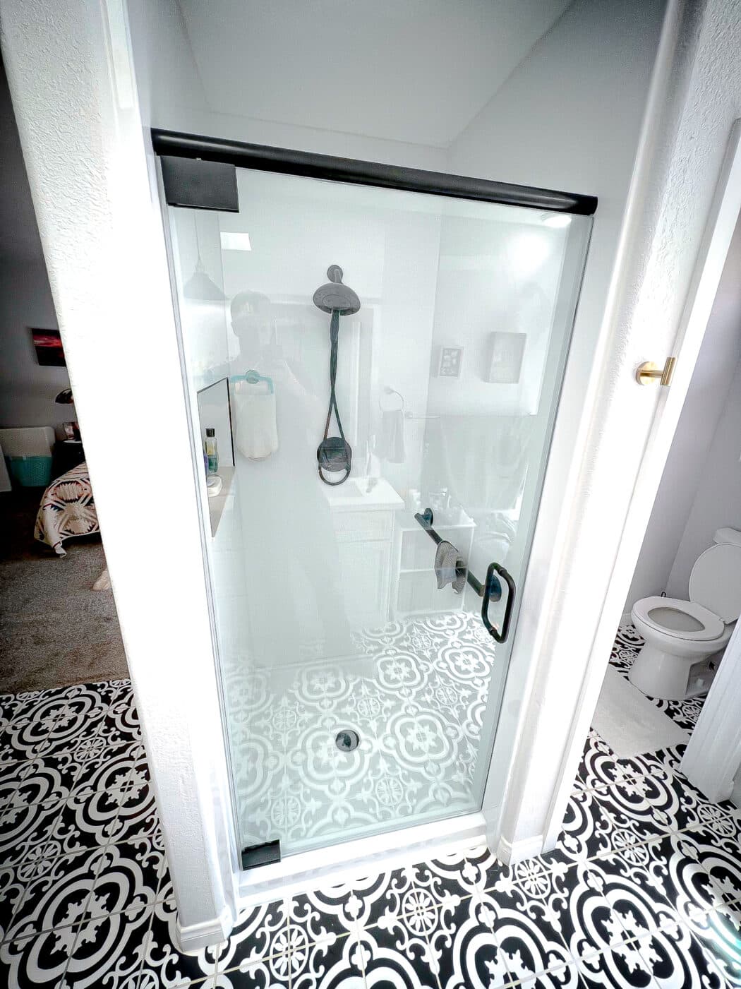 Hinged Frameless Shower Doors - Door Inline Showers
