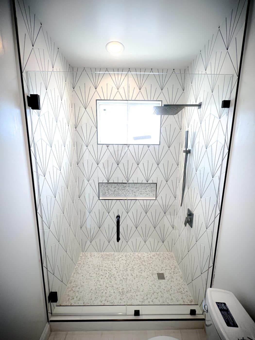 Hinged Frameless Shower Doors - Door Inline Showers