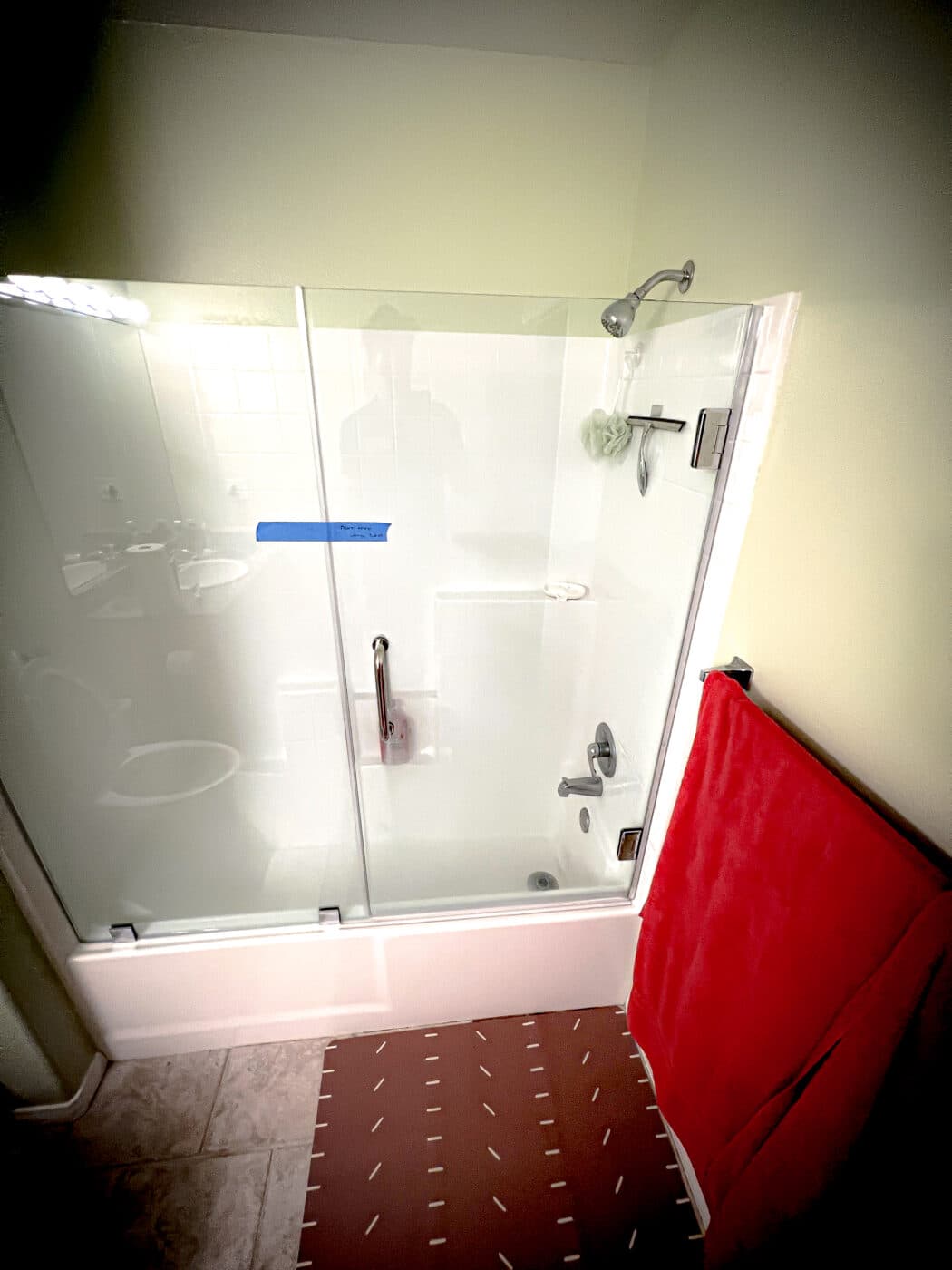 Hinged Frameless Shower Doors - Door Inline Showers
