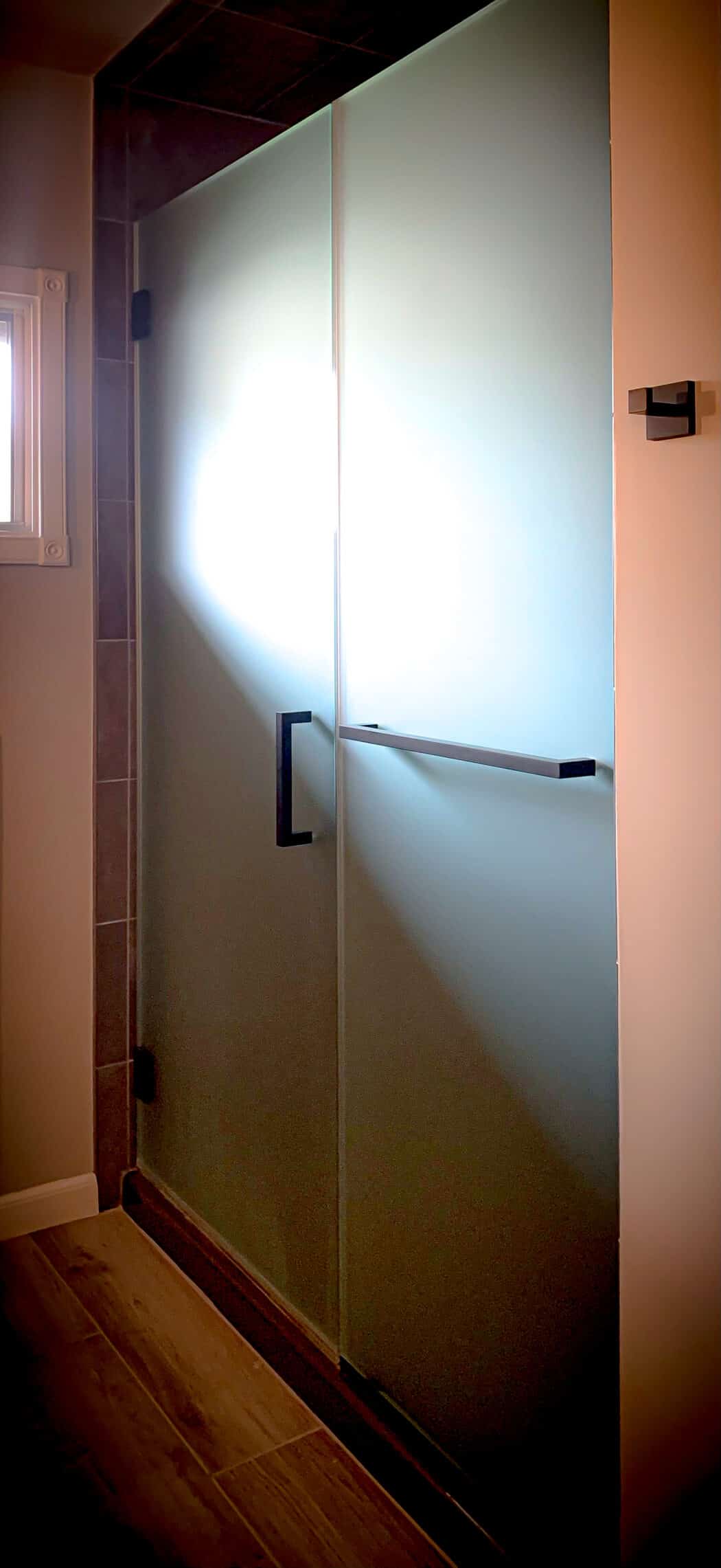 Hinged Frameless Shower Doors - Door Inline Showers