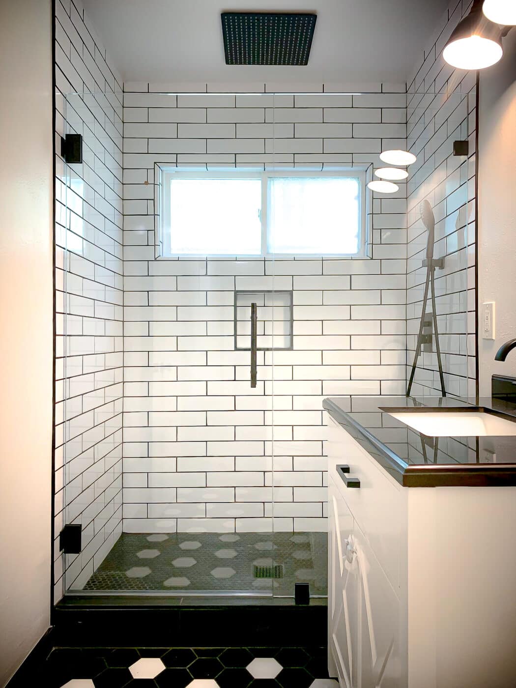 Hinged Frameless Shower Doors - Door Inline Showers