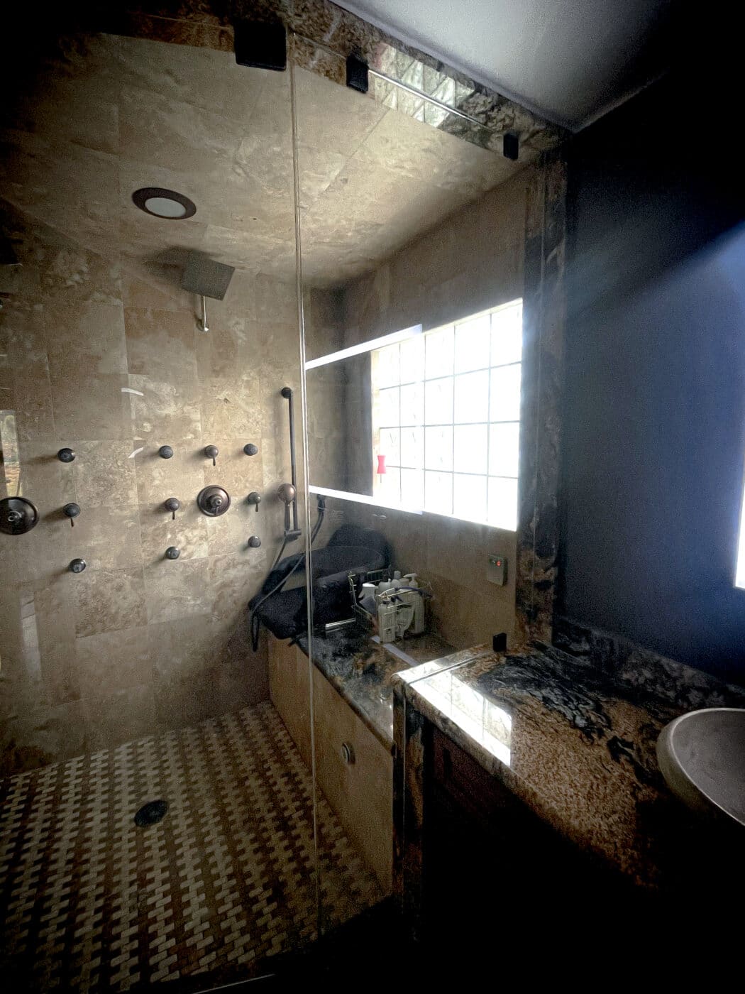 Hinged Frameless Shower Doors - Door Inline Showers