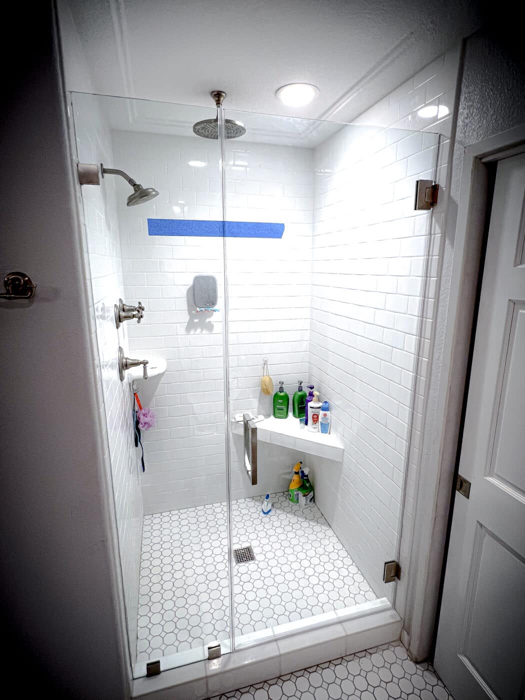 Hinged Frameless Shower Doors - Door Inline Showers