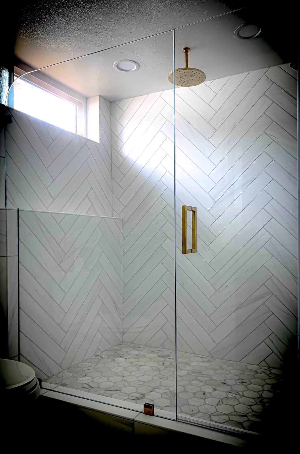 Hinged Frameless Shower Doors - Door Inline Showers