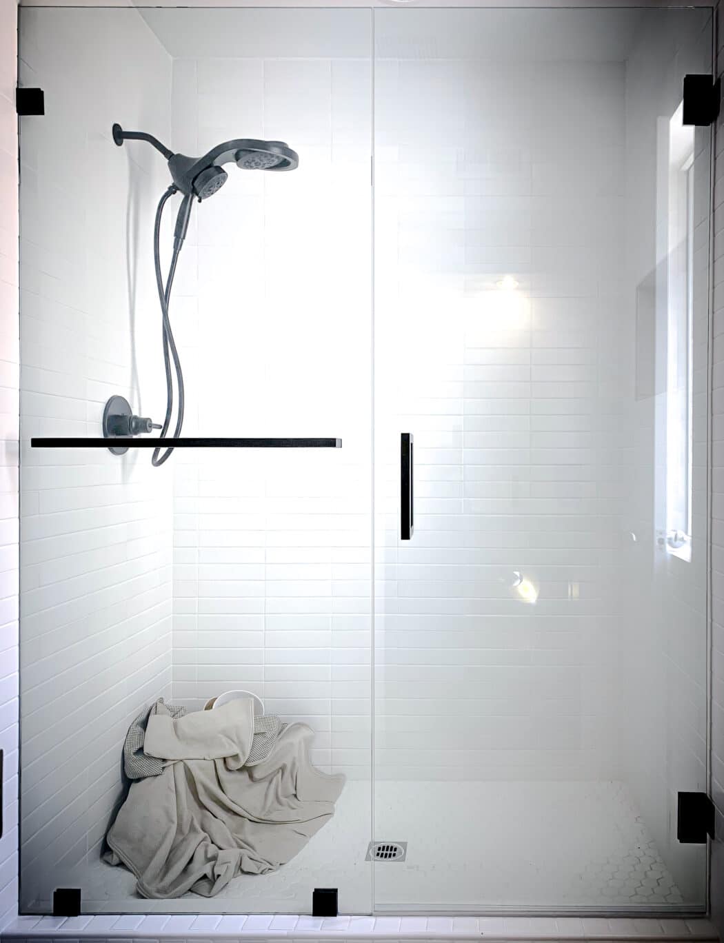 Hinged Frameless Shower Doors - Door Inline Showers