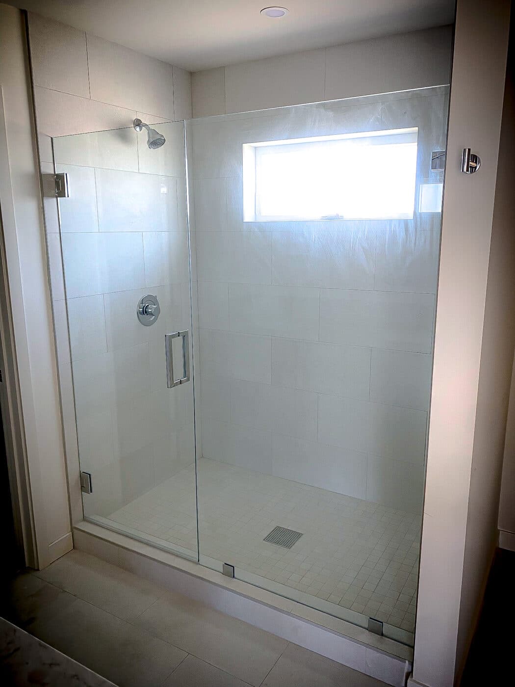Hinged Frameless Shower Doors - Door Inline Showers