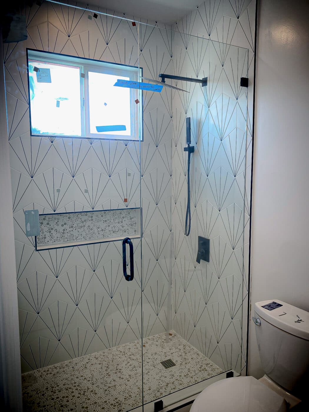 Hinged Frameless Shower Doors - Door Inline Showers