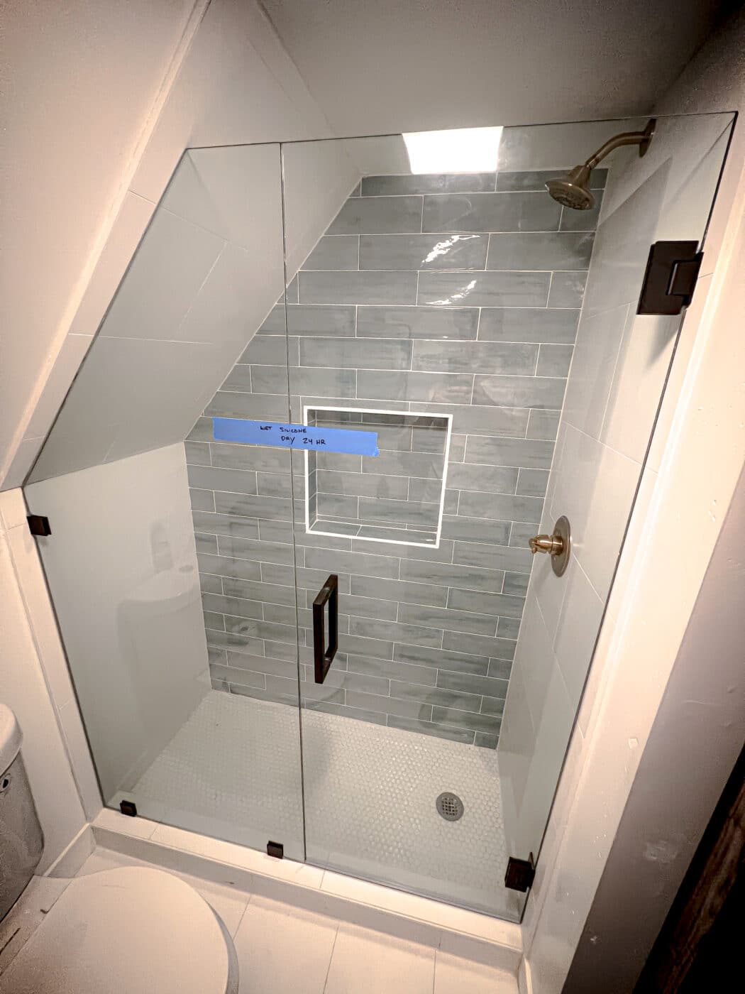 Hinged Frameless Shower Doors - Door Inline Showers