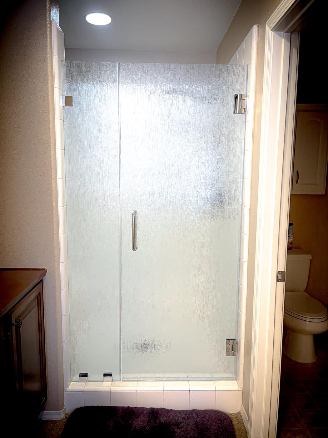 Hinged Frameless Shower Doors - Door Inline Showers