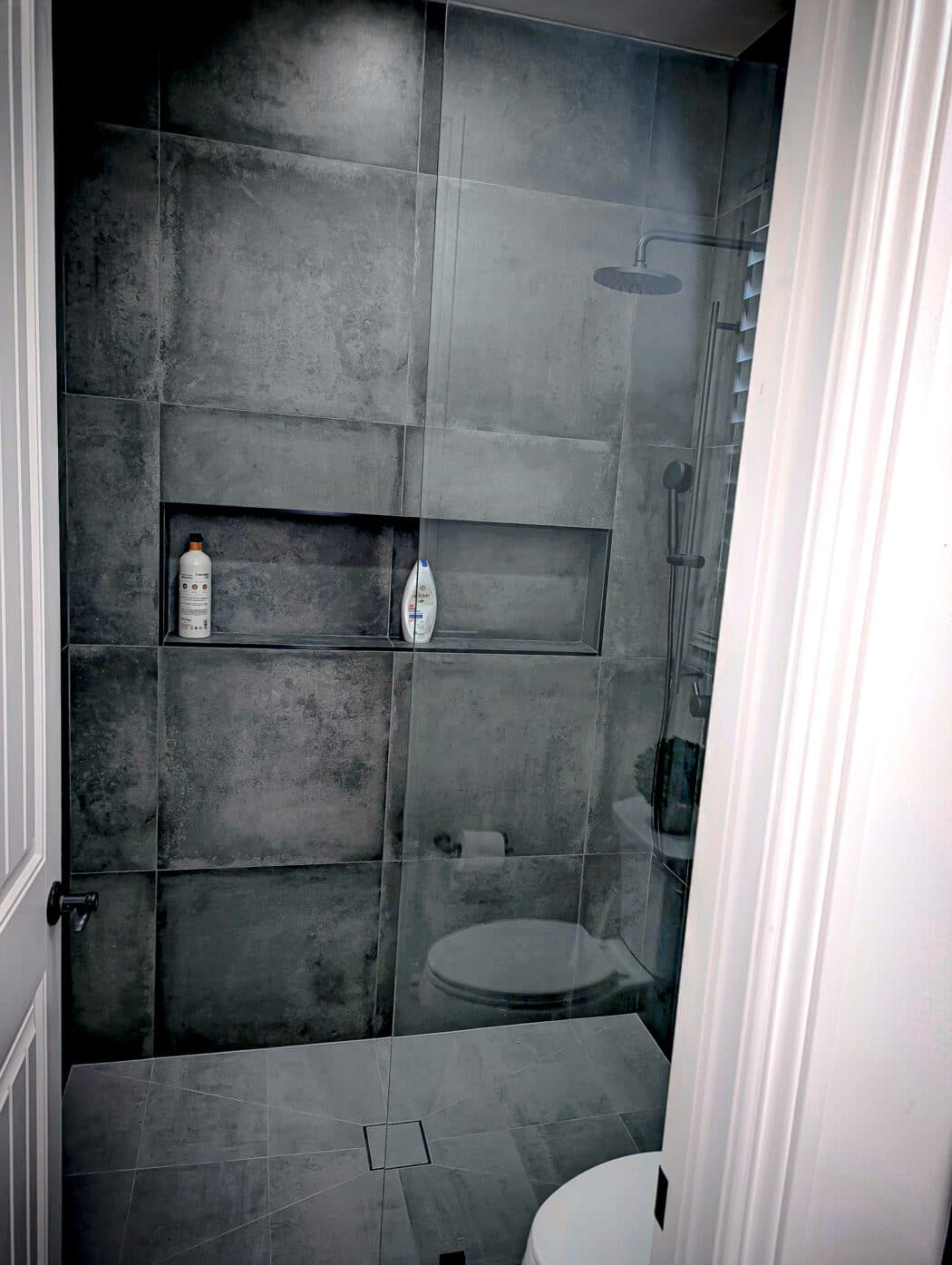 Hinged Frameless Shower Doors - Door Inline Showers