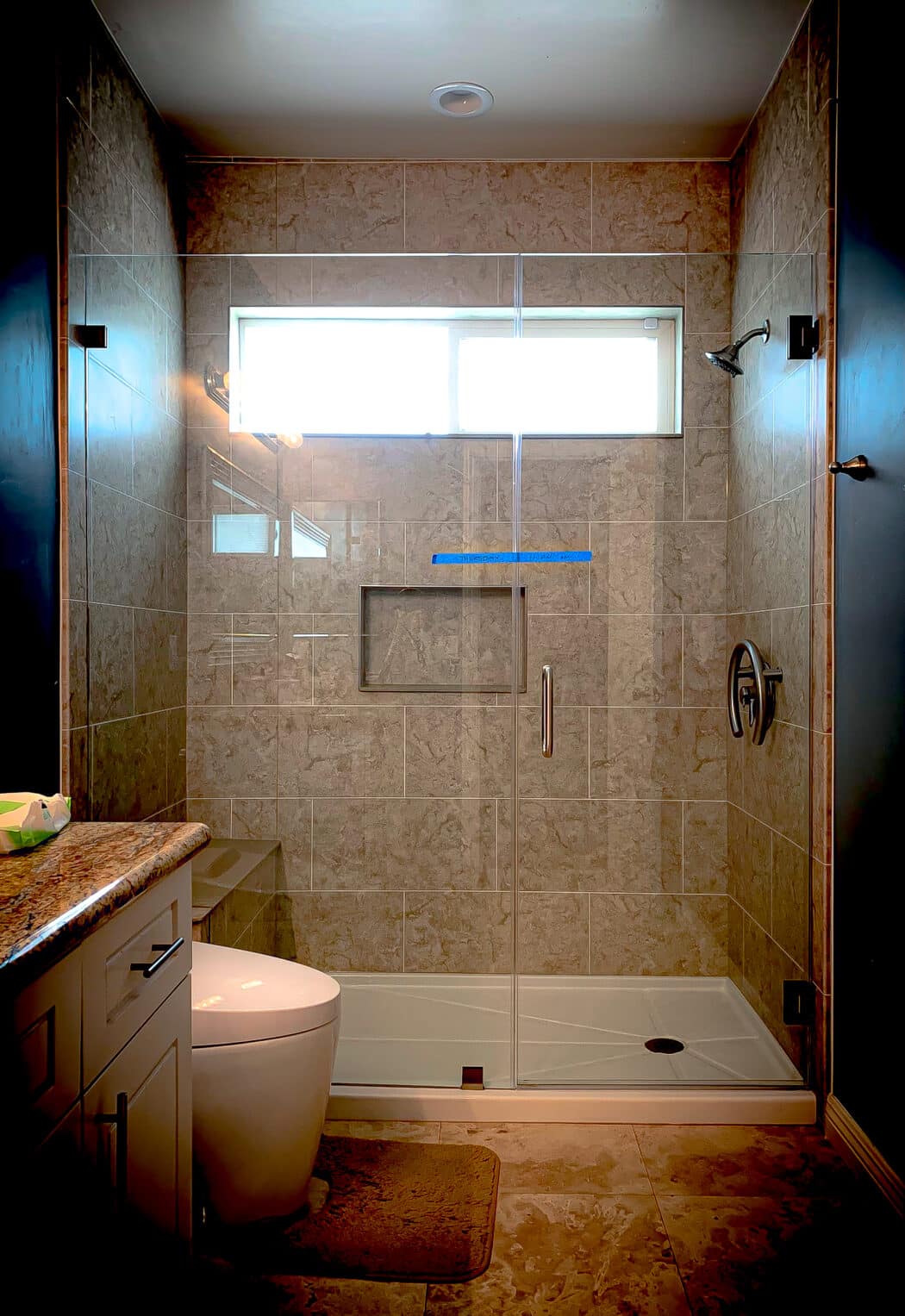 Hinged Frameless Shower Doors - Door Inline Showers