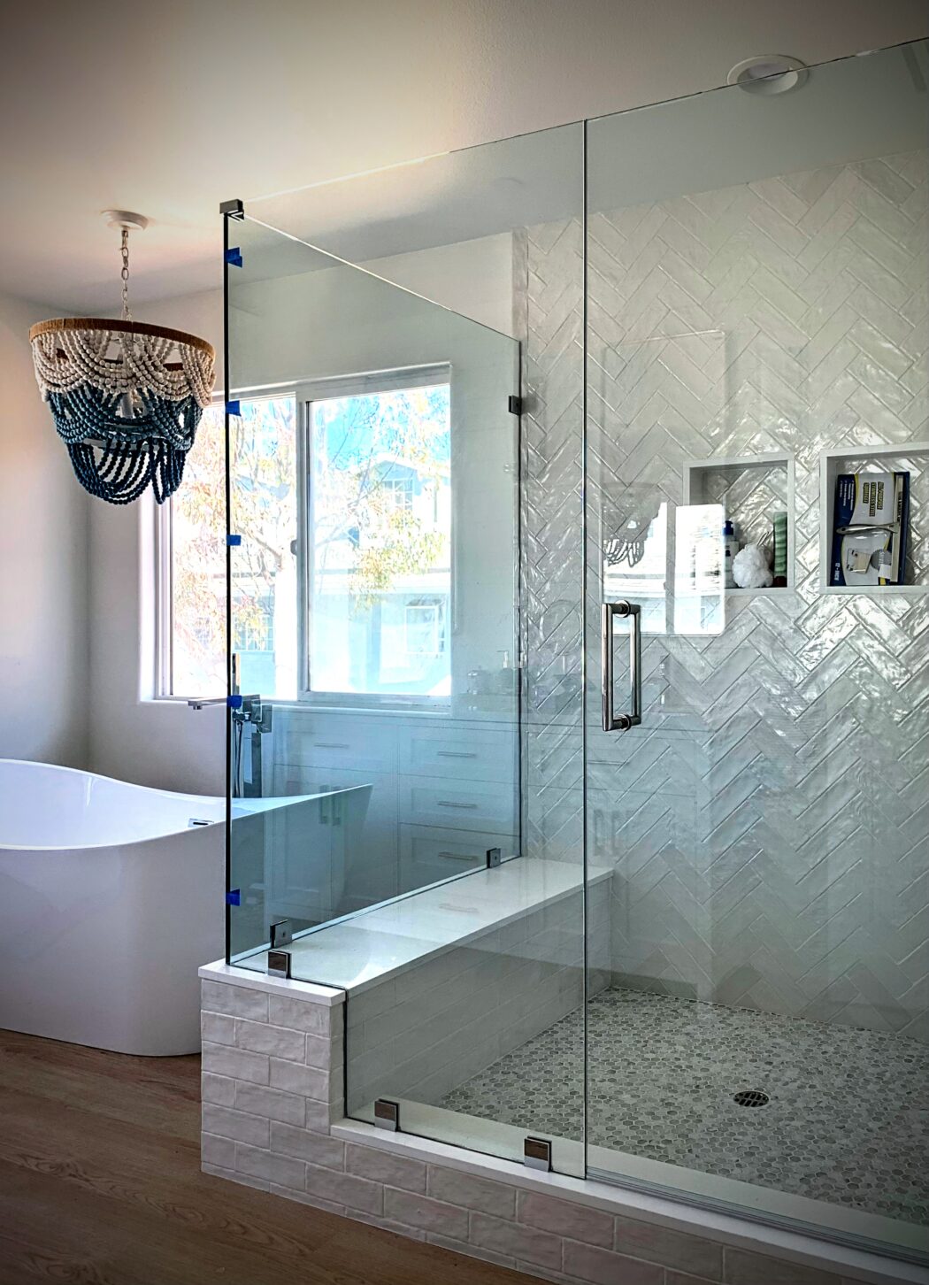 Shower enclosure  Bathroom interior design, Bathroom interior, Frameless  shower enclosures