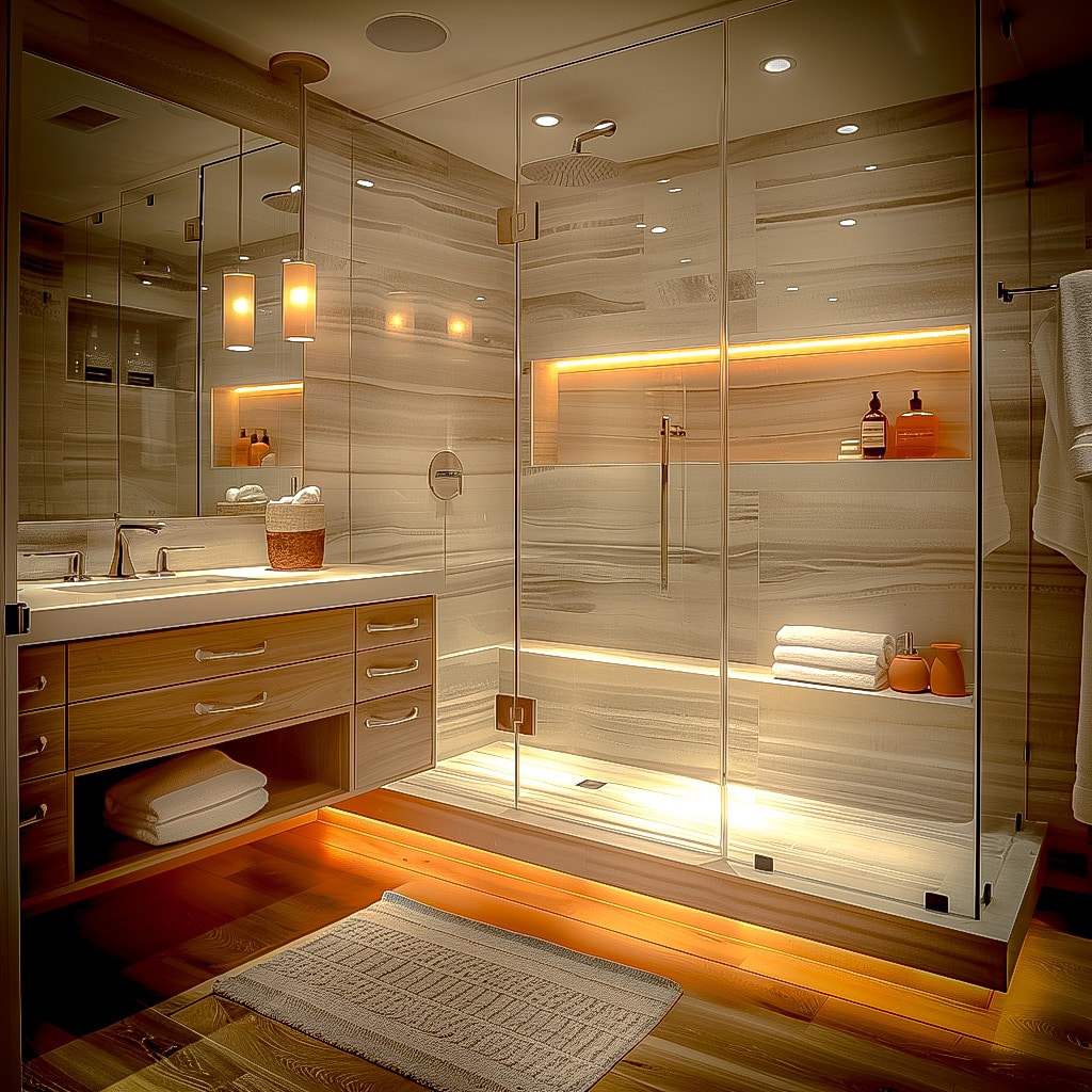 Stunning bathroom design by AI