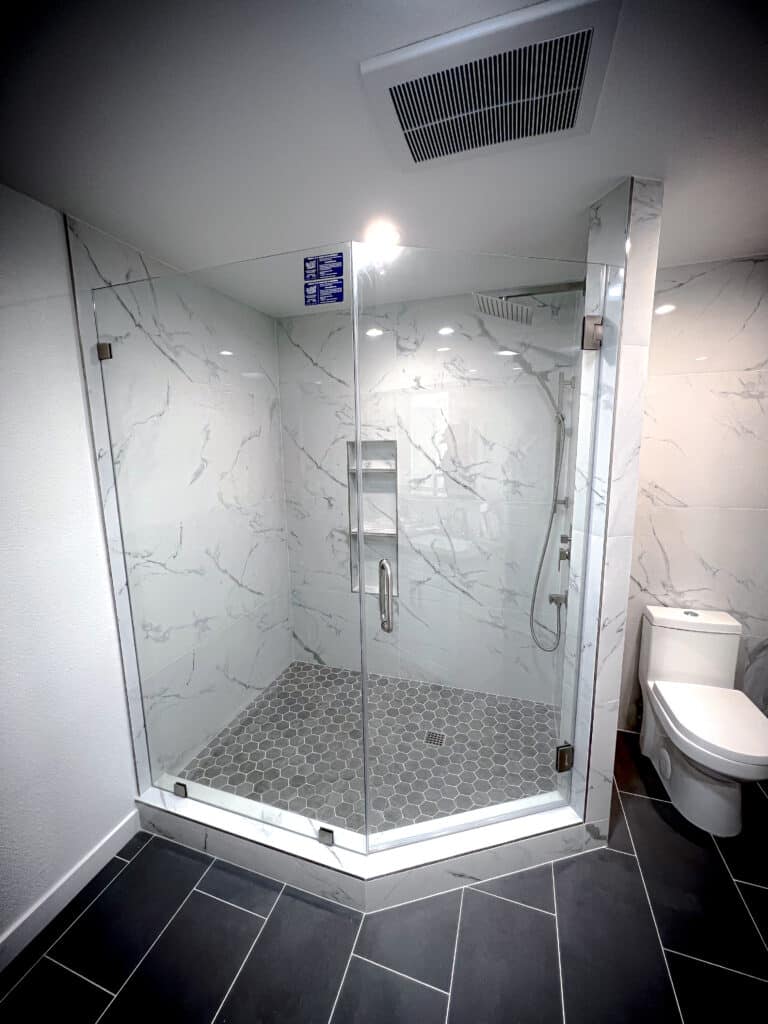 NeoAngle Frameless Glass Shower Doors and Enclosures