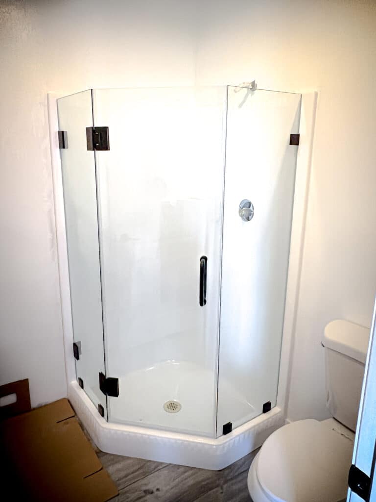 NeoAngle Frameless Glass Shower Doors and Enclosures