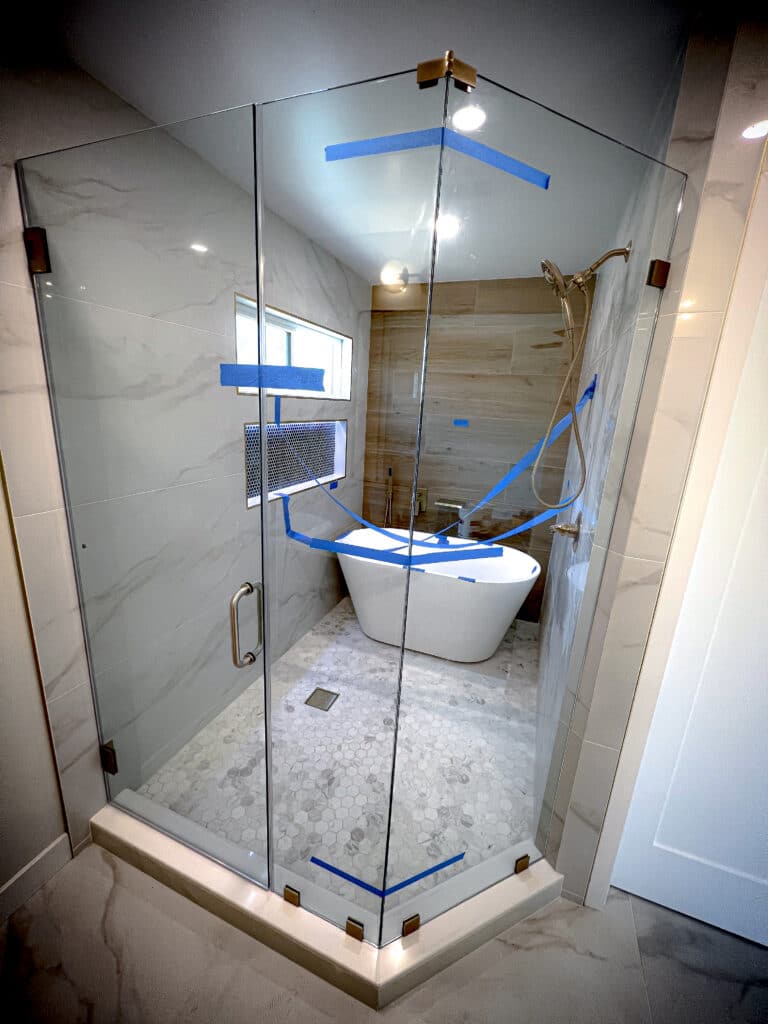 NeoAngle Frameless Glass Shower Doors and Enclosures