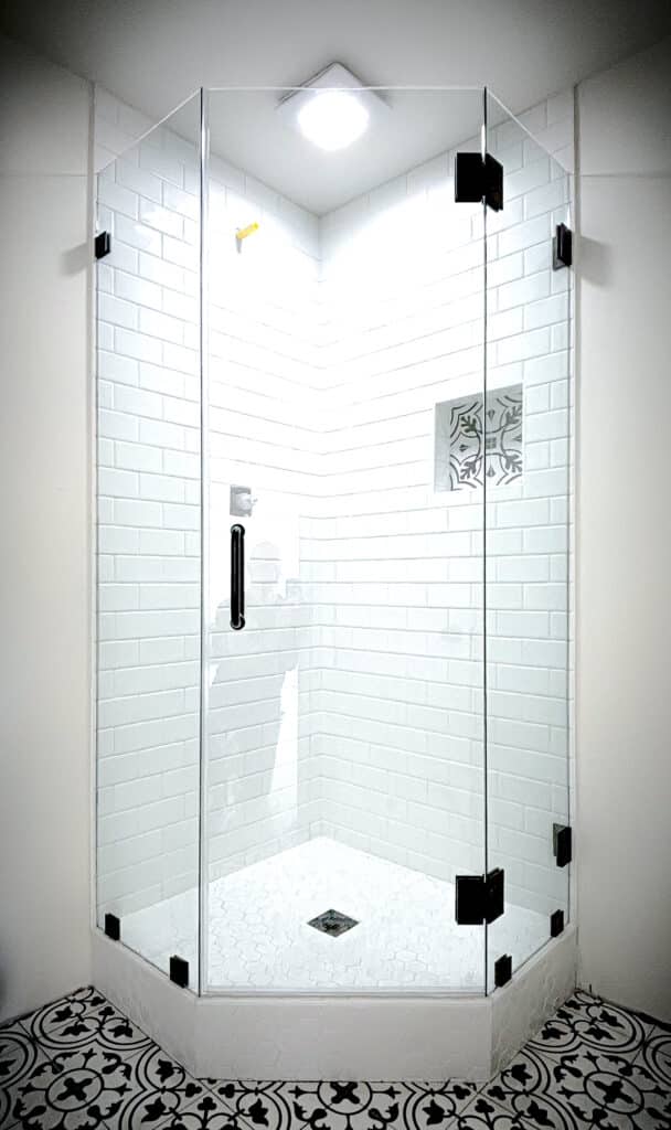 NeoAngle Frameless Glass Shower Doors and Enclosures