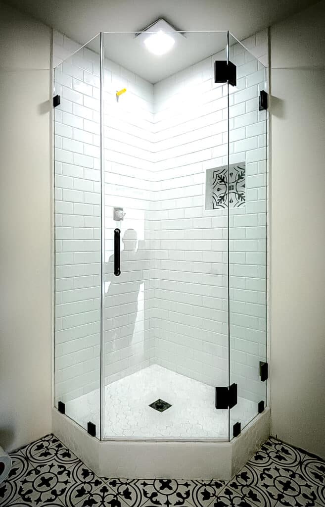 NeoAngle Frameless Glass Shower Doors and Enclosures