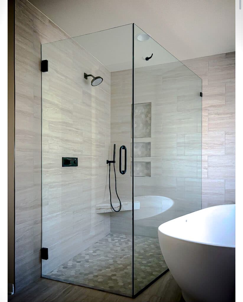 NeoAngle Frameless Glass Shower Doors and Enclosures